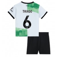 Fotballdrakt Barn Liverpool Thiago Alcantara #6 Bortedraktsett 2023-24 Kortermet (+ Korte bukser)